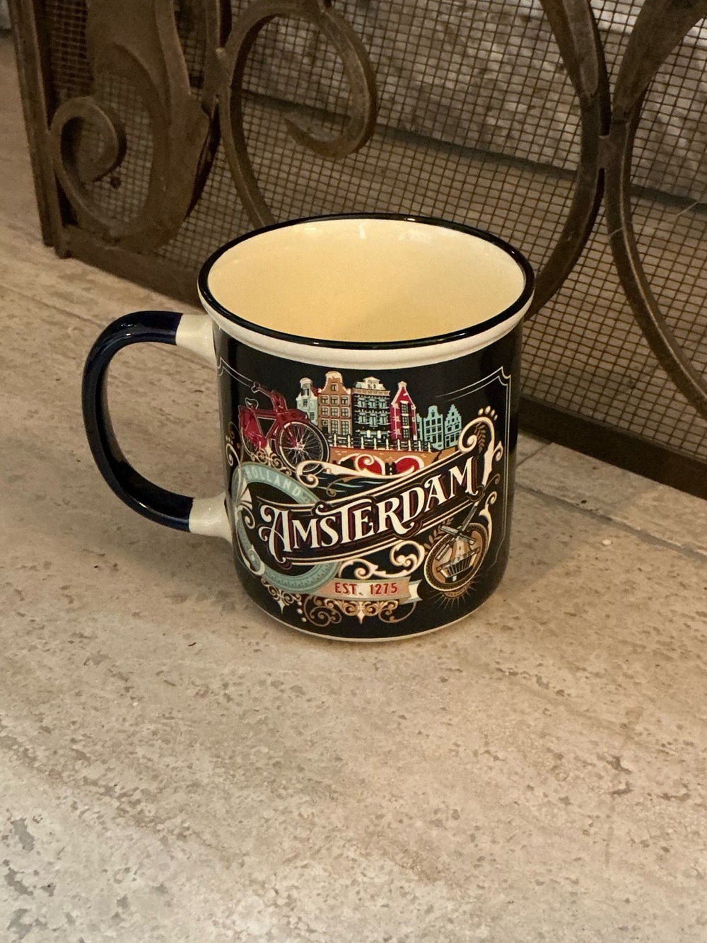 Amsterdam Holland Souvenir Mug Made By Matix Netherlands Est. 1275